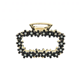 کلیپس زنانه مدل فلزی گل‌دار