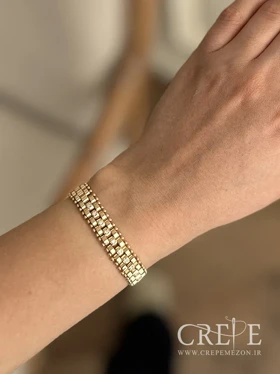 دستبند ژوپینگ رولکس نگین‌دار