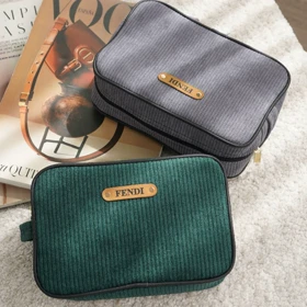 کیف لوازم آرایش تک زیپ کبریتی کد 2149