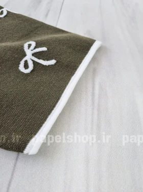 بلوز بافت یقه گرد طرح پاپیون