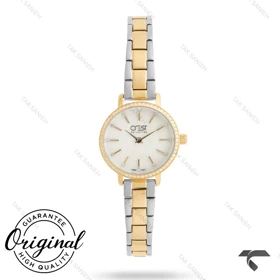 ساعت زنانه کرست مدل 9042-3 دورنگ طلایی Crest-11242-L