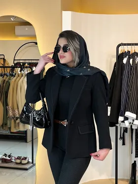 کت فوتر شلال دوزی مشکی 120209