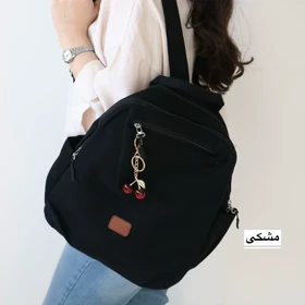 کوله پشتی دخترانه مدل تابان (مشکی)