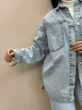 کت جین قواره دار بلند