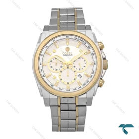 ساعت مردانه کوبل CB6291G دورنگ طلایی صفحه سفید Cobel-6903-G