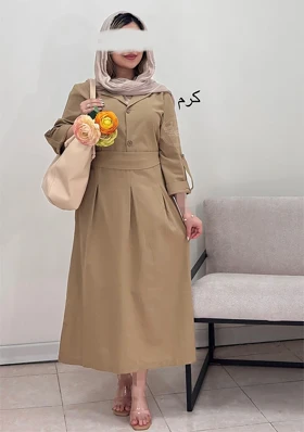 پیراهن مانتویی ملیناز