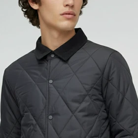 کاپشن طرح لوزی یقه کبریتی 88300