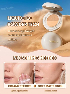 کرم پودر کوشن شیگلم مدل Lock & Go Long-Lasting Cushion Foundation