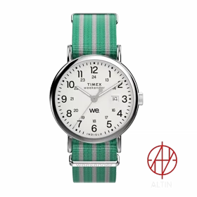 ساعت مچی عقربه‌ای زنانه تایمکس Timex مدل TW2Y08800 سری Weekender – با بند ناتو راه راه