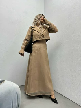 ست کت و دامن توری