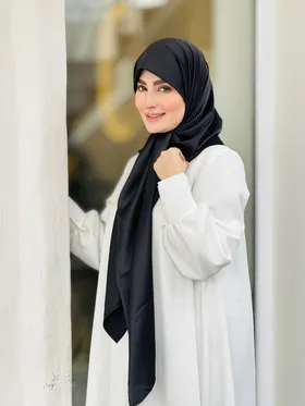 روسری ساتن مشکی