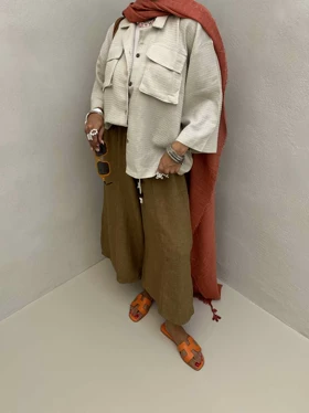شومیز ساده 2 جیب
