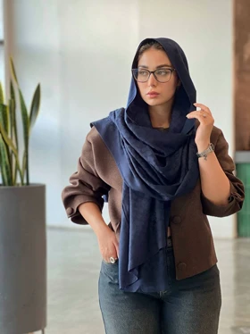شال پاییزه کوچ (سرمه ای)