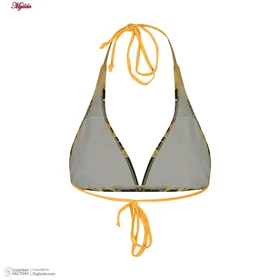 مایو 2 تکه دخترانه رنگ زرد مدل 11019