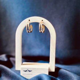 گوشواره حلقه‌ای مدل رینا