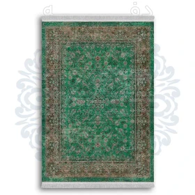فرشینه از جنس پارچه هازان مخمل ترک طرح سنتی و مدرن برند دفه کد DDSMM45