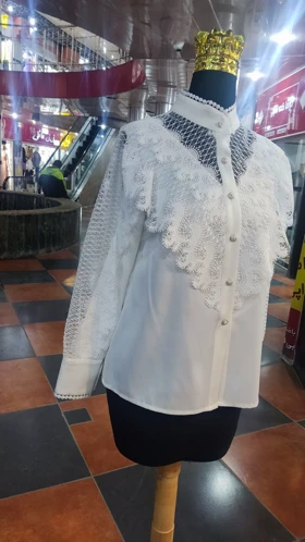 شومیز زنانه کرپ گیپور نادیا