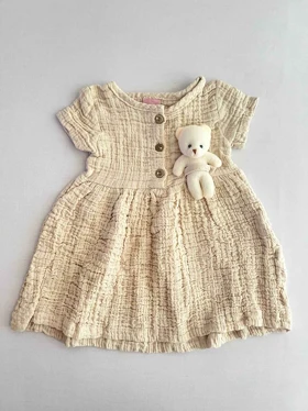 سارافون بچگانه پفکی عروسک دار ترک 7090