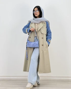 بارانی ترکیبی ملکا(3)کد:4431