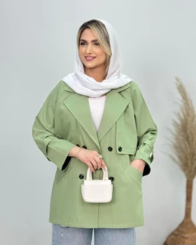 کت کتان آستردار