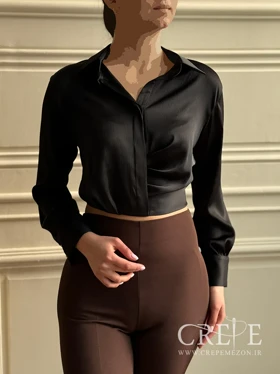 شومیز کراپ پیله دار جلو دکمه