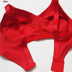 سوتین زنانه مدل مادامی باریک قرمز کد 5038