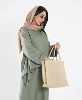 بلوز دامن کنار گره‌ای