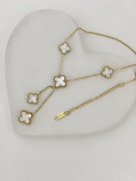 گردنبند ونکلیف سفید جدید زنانه 914