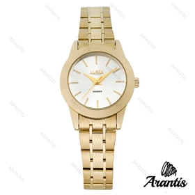 ساعت الکسا A0098 زنانه طلایی صفحه سفید w-10086