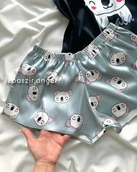 تاپ و شلوارک ساتن