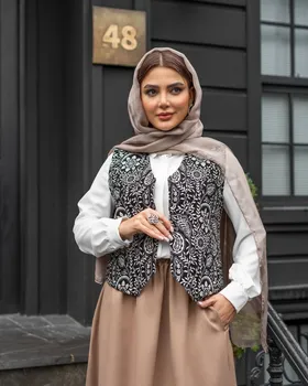 ست دو تکه جلیقه دامن ساحل کد 895