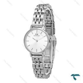 ساعت زنانه DW مینی گرد تمام نقره ای DW-7130-L
