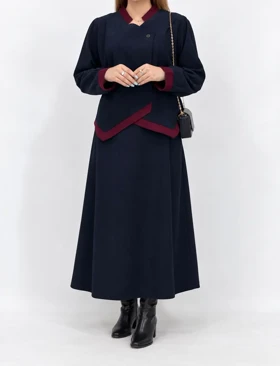 ست کت و دامن پاییزه آوینا