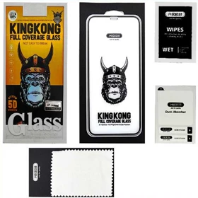 گلس شیشه ای تمام چسب آیفون 14 پرومکس موکوسون KINGKONG