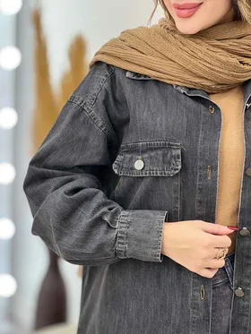مانتو جین جیب پاکتی ناهید