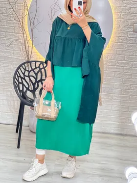 پیراهن دوتیکه مهسا