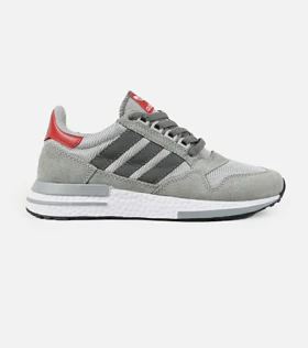کفش کتانی مردانه طوسی سفید آدیداس adidas ZX 500