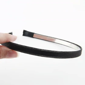 تل سر دخترانه طرح فلزی (مشکی)