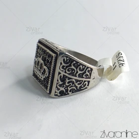 انگشتر مردانه کینگ نقره ای 30006