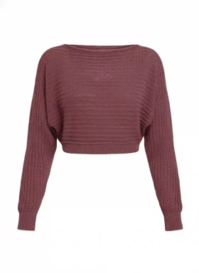 بافت کراپ بیسیک زنانه رزمری مدل Rose Merry CL3257