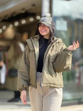 کاپشن کلاهدار کد 721