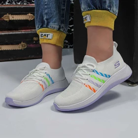 کتانی اسکیچرز زنانه skechers ورزشی رنگ سفید