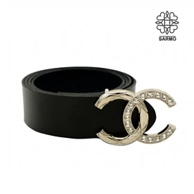 کمربند شنل 3/5 سانت نگین‌دار