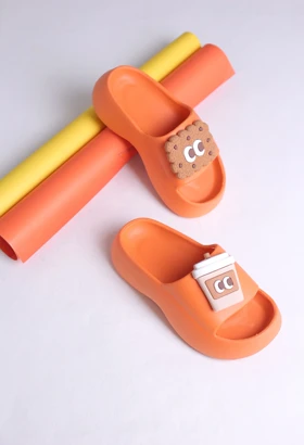 کفش صندل زنانه راحتی بیسکویت و قهوه