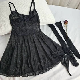 لباس خواب فانتزی جورابدار کد4912