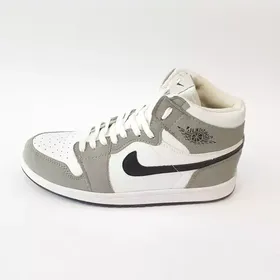 کفش ساق‌دار ورزشی نایکی مدل ایر جردن Air jordan طوسی سفید