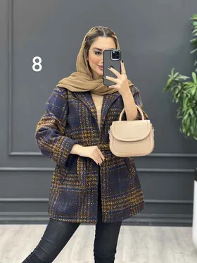پالتو کمر دار آستین دوبل