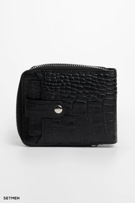 کیف پول چرم پوست ماری ست من