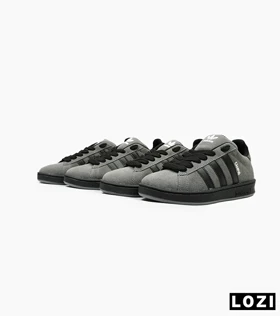 کفش کتانی مردانه طوسی مشکی ADIDAS Campus