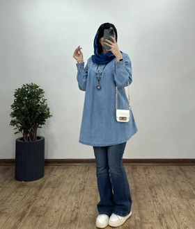 مانتو جین یقه چین پریناز 4